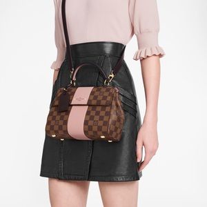 🌸 LV Magnolia Damier Canvas Bond Street MM Crossbody Strap Handbag